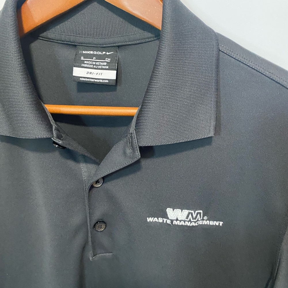 Waste Management Nike Men's Dark Gray Polo Shirt